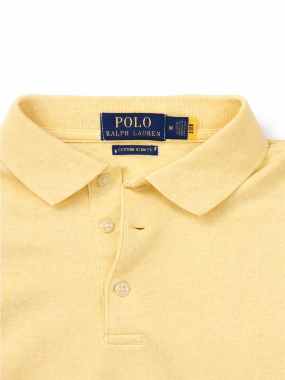 Polo by Ralph Lauren Yellow Polo Shirt with Embroidered Pony - Picture 5 of 7
